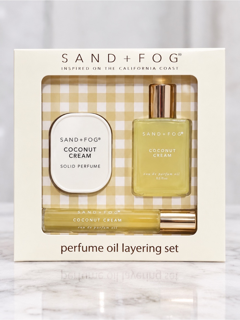 Sand + Fog Coconut Cream Perfume Oil Layering Set